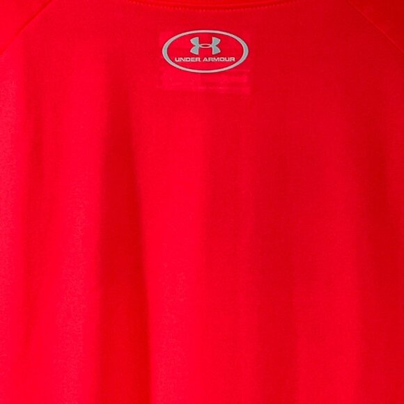 Under Armour Girls XL Orange Red Long Sleeve HeatGear Tee - Picture 9 of 10